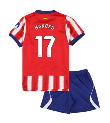 Atletico Madrid David Hancko #17 Hjemmebanetrøje Børn 2026-27 Kortærmet (+ Korte bukser)